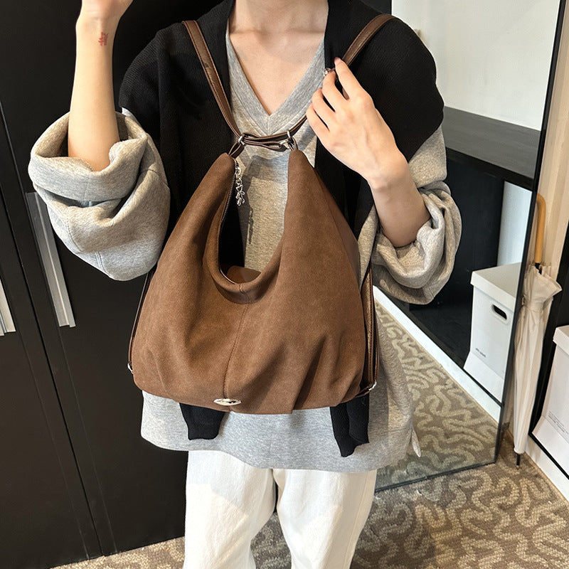 Women's PU Leather Tote Bag – Minimalist Commuter Shoulder Bag
