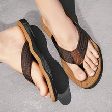 Load image into Gallery viewer, Men's Minimalist Casual Slippers - Breathable Flat Heel Webbing Slides