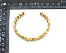 Load image into Gallery viewer, CZ Evil Eye Gold Adjustable Bracelet, Sku#X371