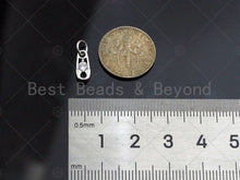 Load image into Gallery viewer, Clear CZ Micro Pave Safety Pin Shape Pendant,Cubic Zirconia