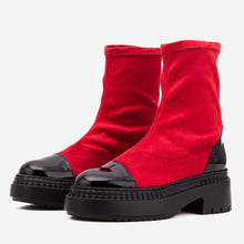 Load image into Gallery viewer, The Sorella Red Tip Suede Leather Women’s Boot