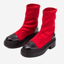 Load image into Gallery viewer, The Sorella Red Tip Suede Leather Women’s Boot