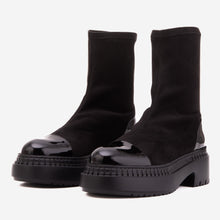 Load image into Gallery viewer, The Sorella Black Tip Suede Leather Women’s Boot
