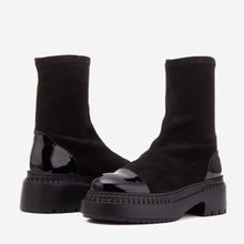 Load image into Gallery viewer, The Sorella Black Tip Suede Leather Women’s Boot