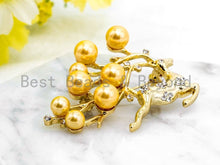Load image into Gallery viewer, CZ Micro Pave Elk Reindeer Brooch Pin Pendant, Sku#P40