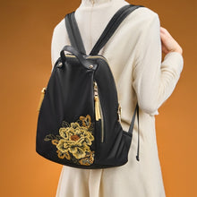 Load image into Gallery viewer, Chinese Embroidered Nylon Backpack Ethnic Style Lightweight Travel Bag