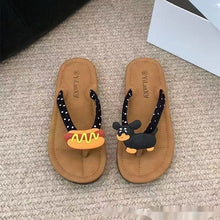 Load image into Gallery viewer, Women's Herringbone Non-Slip Beach Flip-Flops - Soft Sole Summer Slippers