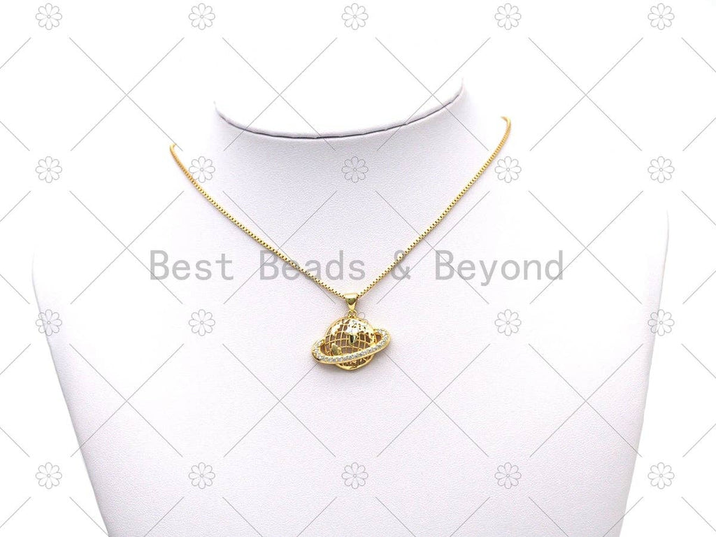 CZ Earth Charm, Sku#LK558