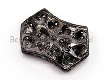 Load image into Gallery viewer, CZ Micro Pave Polygon Bar Spacer Connector Beads, sku#C54