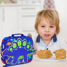 Load image into Gallery viewer, Kids 3-Piece School Backpack Set - Lightweight Water-Resistant Cartoon Backpack with Lunch Bag &amp; Pencil Case