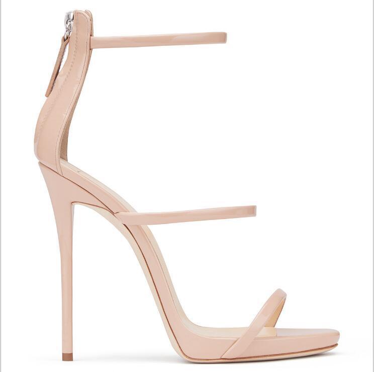High Heel Fish Mouth Ankle Strap Stiletto Pumps