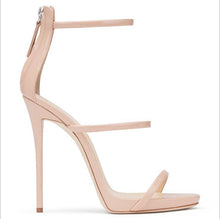 Load image into Gallery viewer, High Heel Fish Mouth Ankle Strap Stiletto Pumps