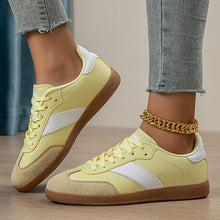 Load image into Gallery viewer, Women's Leopard Print Casual Sneakers - Mid-Cut Lace-Up Flat Shoes with Rubber Sole