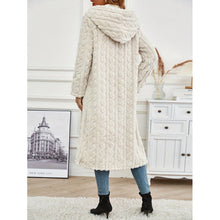 Load image into Gallery viewer, Fashion Long Solid Color Long Sleeve Hooded Wool Women's Coat