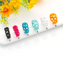 Load image into Gallery viewer, Colorful Enamel Chain Link Ring, Sku#X359