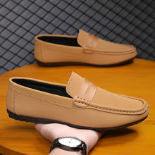 Load image into Gallery viewer, Men's Solid Color Penny Loafers - Slip-On Casual Dress Shoes