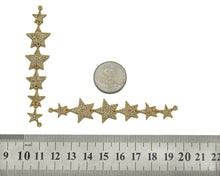 Load image into Gallery viewer, CZ String Five Point Star Connector, Sku#LX59