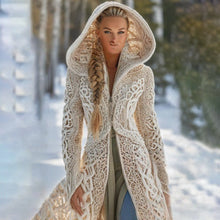 Load image into Gallery viewer, Ladies' Fashionable 3D Digital Printed Round Neck Loose Coat