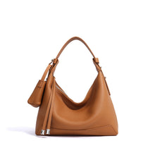 Load image into Gallery viewer, Women's Genuine Leather Pillow Bag – Full-Grain Cowhide Shoulder Bag