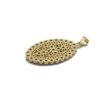 Load image into Gallery viewer, Diamond Cross Oval Charm, Sku#LX178