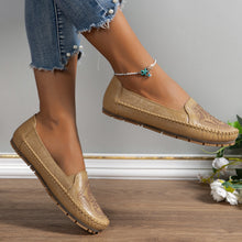 Load image into Gallery viewer, Women's Retro Flat Loafers | Vintage Slip-On Round Toe Shoes | PU Leather Everyday Flats