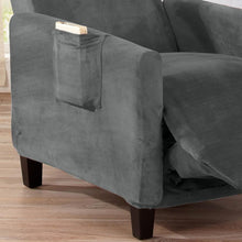 Load image into Gallery viewer, Velvet Stretch Slipcover - Gale Collection