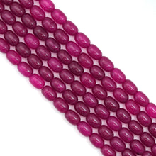 Load image into Gallery viewer, 10x14mm Red Jade Smooth Rice Beads, Sku#U2235