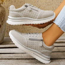 Load image into Gallery viewer, Women's Side-Zip Chunky Sole Sneakers - Breathable Casual Fashion Sneakers