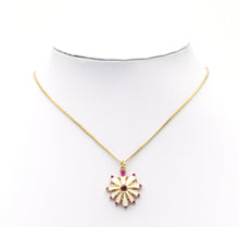 Load image into Gallery viewer, CZ White Enamel Radial Heart Charm, Sku#LX43