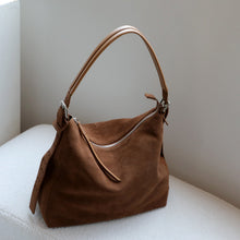 Load image into Gallery viewer, Women's Suede Underarm Shoulder Bag – Soft Structured Crossbody Handbag | Khaki, Caramel, Coffee