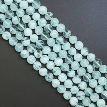 Load image into Gallery viewer, Genuine Blue Picture Quartz Round Smooth Beads, Sku#U1872