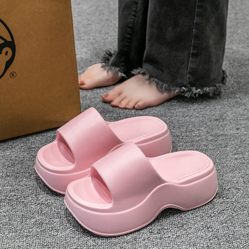 Women's Non-Slip Height-Enhancing EVA Slippers - Indoor Outdoor Flip Flops