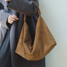 Load image into Gallery viewer, Women's Large-Capacity Suede Shoulder Bag – Casual Everyday Handbag