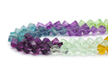 Load image into Gallery viewer, Genuine High Quality Multicoloor Fluorite Cube Beads, Sku#U1384