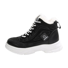 Load image into Gallery viewer, Women's Fleece-Lined High-Top Winter Snow Boots – Platform Lace-Up Dr. Martens Style