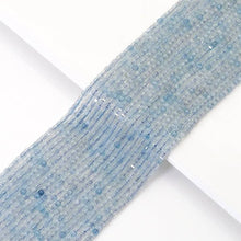 Load image into Gallery viewer, Genuine Aquamarine Faceted Cube Beads, 2.5mm, Sku#U1532