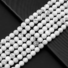 Load image into Gallery viewer, Genuine Howlite Round Faceted Beads, Sku#U1776