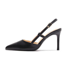 Load image into Gallery viewer, Women's Pointed-Toe Stiletto Ankle-Strap Heels | PU Upper Buckle Sandals