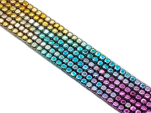 Load image into Gallery viewer, Rainbow Natural Hematite Smooth Cube Beads Sku#S145/S139