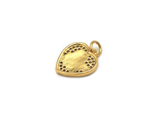 Load image into Gallery viewer, CZ Angel Heart Charm, Sku#B156