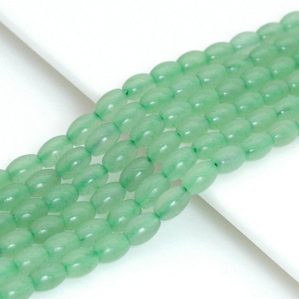 Genuine Green Aventurine Drum Shape Smooth Beads, Sku#U1735