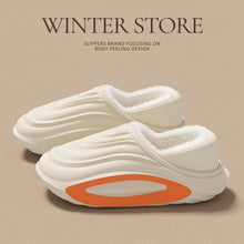 Load image into Gallery viewer, Women's Thick-Sole Waterproof Non-Slip Fleece-Lined Insulated Slip-On Shoes | Warm Winter Cotton Slippers
