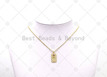 Load image into Gallery viewer, CZ Rose Flower Charm, Sku#LK536