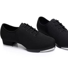 Load image into Gallery viewer, Unisex Tap Dance Shoes - Oxford Fabric with Soft Rubber Soles for Adults &amp; Kids