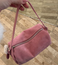 Load image into Gallery viewer, Women's Suede Barrel Tote &amp; Shoulder Bag – Zippered Minimalist Handbag