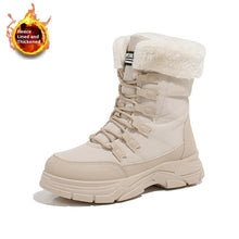 Load image into Gallery viewer, Women's Fleece-Lined Chunky Sole Shoes | Color Block Casual Boots