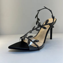 Load image into Gallery viewer, Women's Pointed Toe Stiletto Heels | Microfiber High Heel Sandals