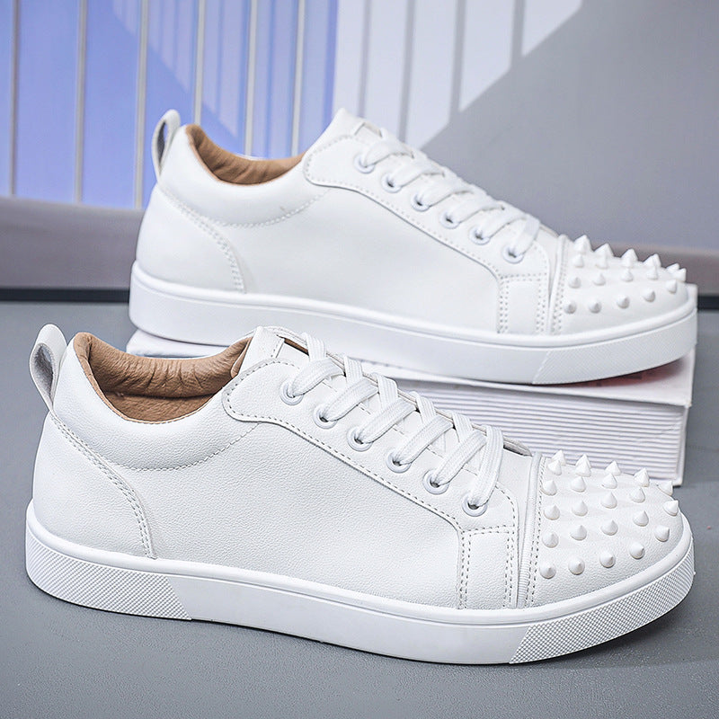 Men's Casual Sneakers - Stylish Low-Top Lace-Up Shoes for Spring & Summer
