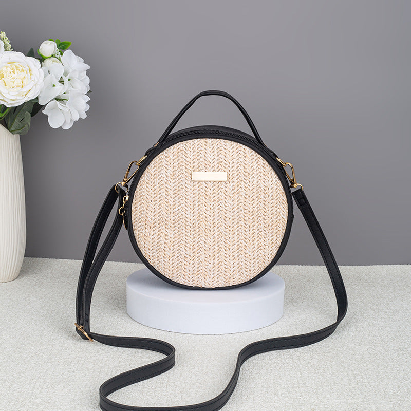 Woven Straw Round Bag