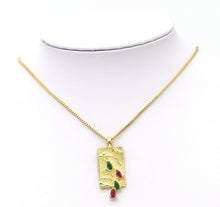 Load image into Gallery viewer, Teardrop CZ Rectangle Charm, Sku#LK585